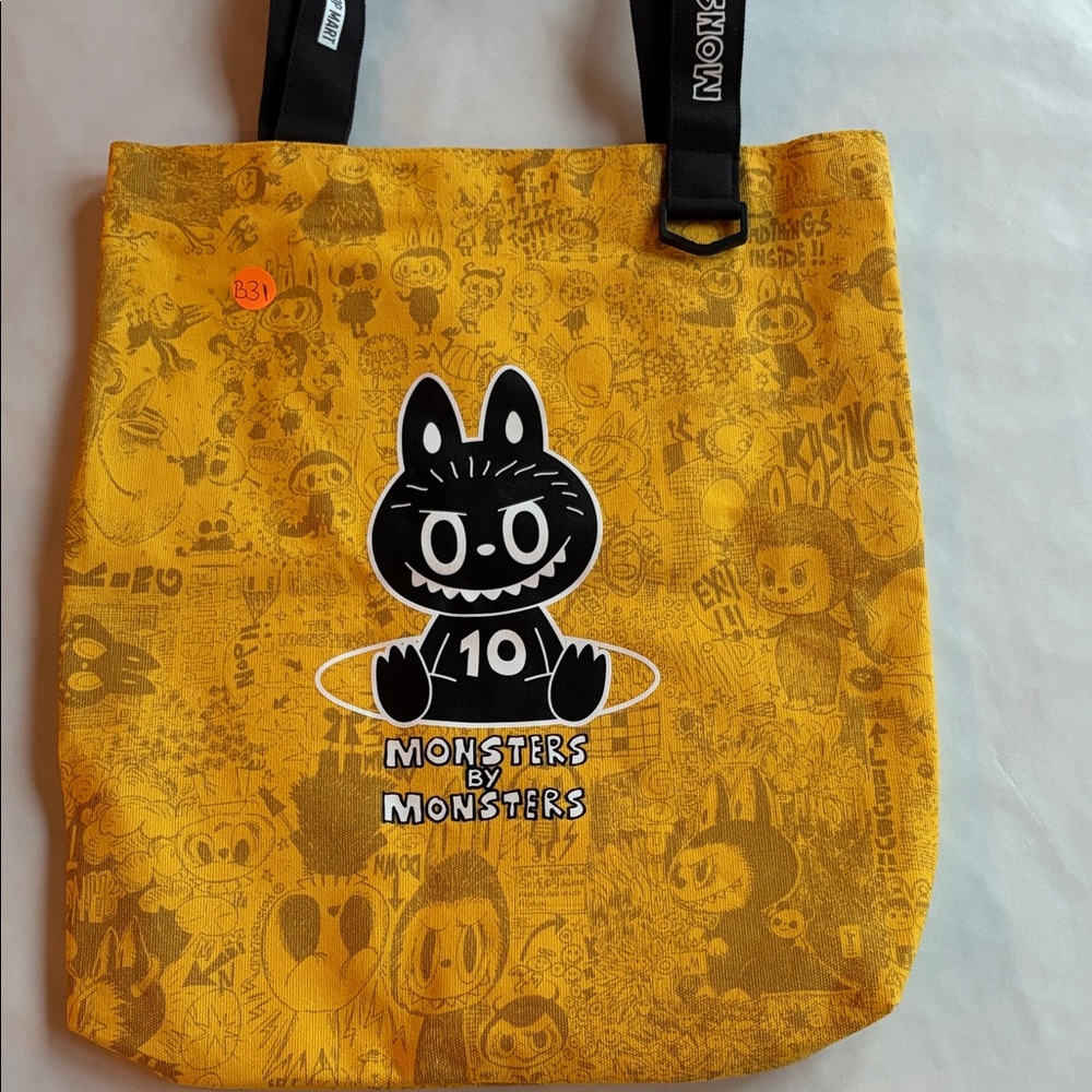 B31,POP MART The Monsters 10 year anniversary tote Monsters by Monsters Yellow
